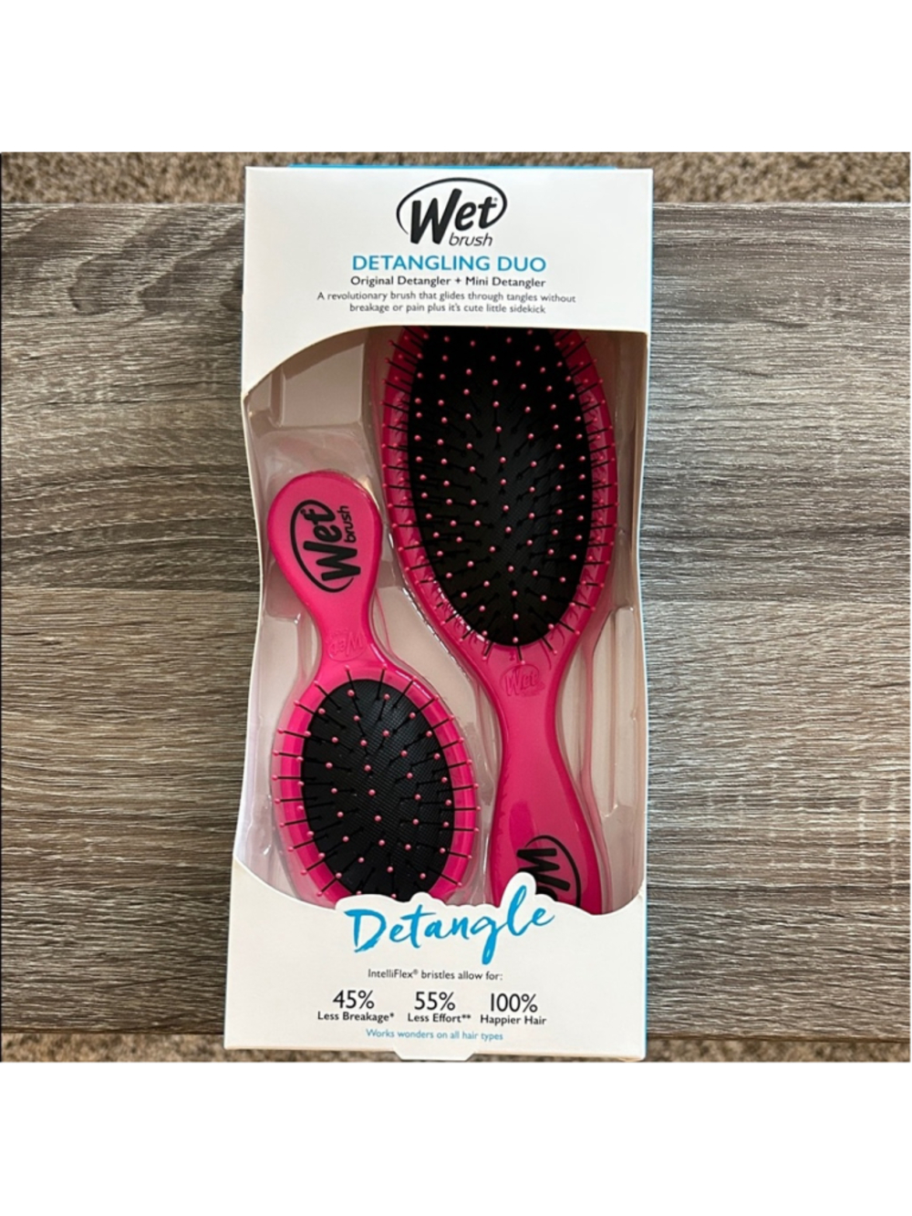 Wet Brush Detangling Duo - Pink